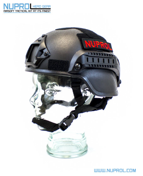 Nuprol Mich 2000 Railed Helmet Black - NPH012